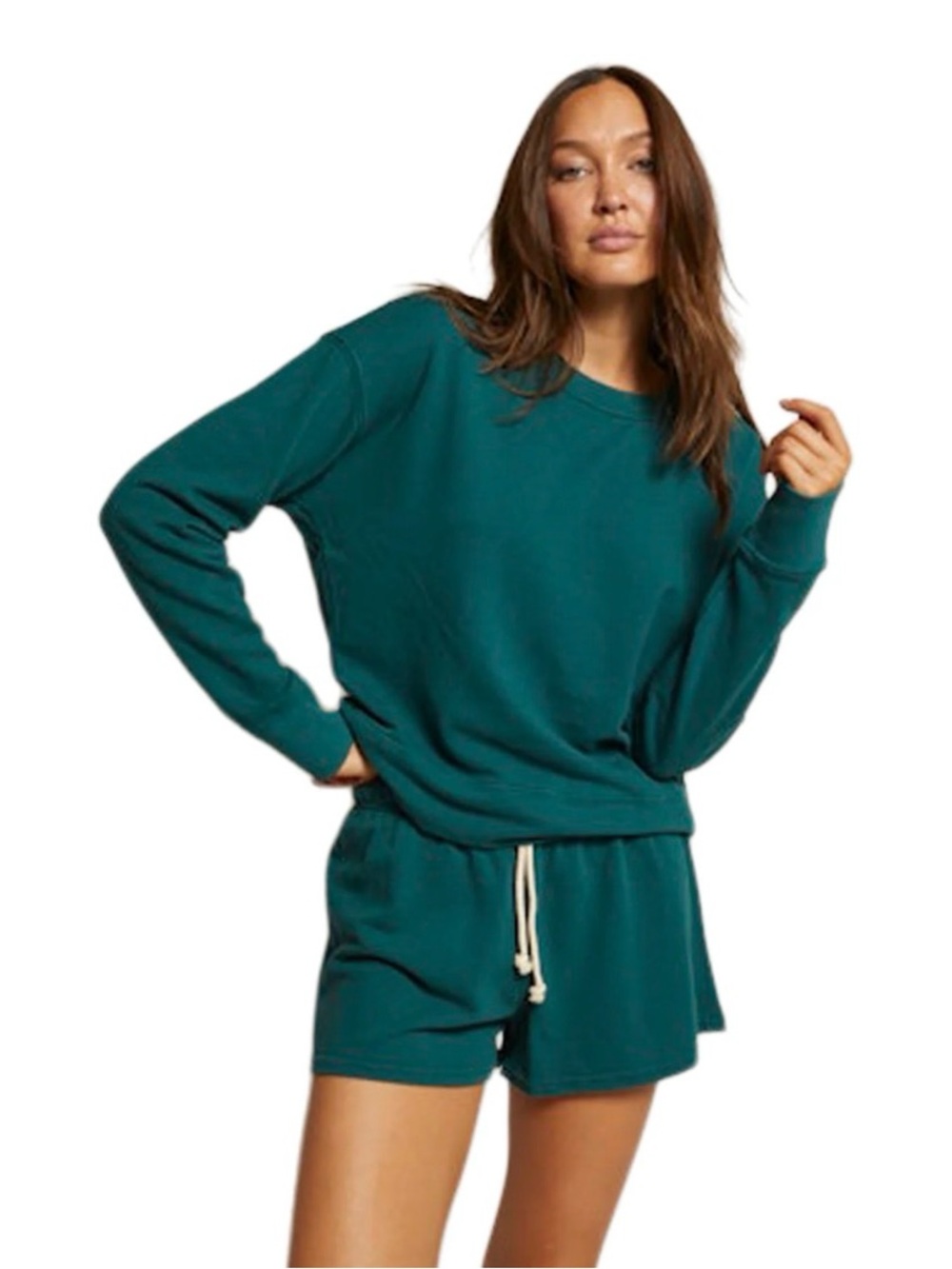 perfectwhitetee Taylor Sweatshirt in emerald